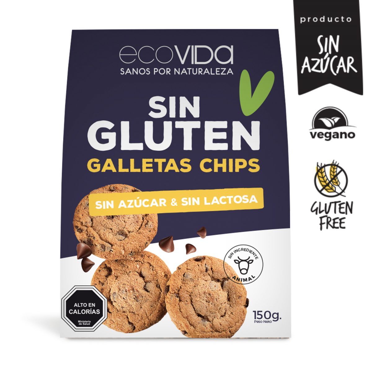 Galletas Ecovida sin gluten Chip Choc 150grs